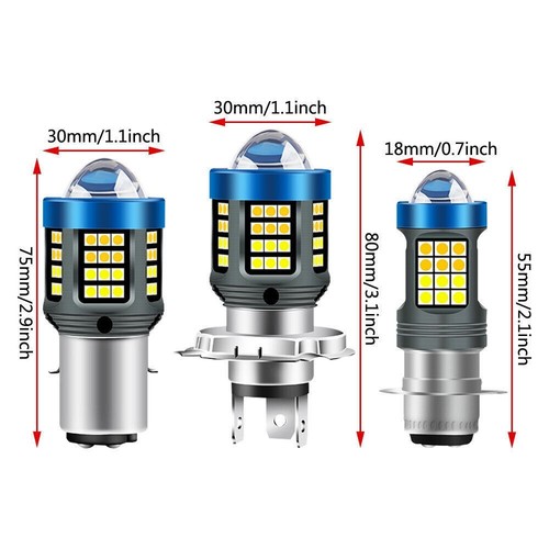 2X H4 Motorrad Scheinwerfer Birnen Fernlicht Abblendlicht Lampe 12V DC 6000K - Bild 17 von 18