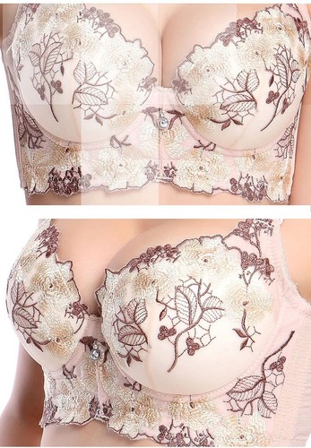 Sexy Floral Lace Brassiere Padded Extreme Push Up Bras Womens Lingerie 32A-40C - Picture 23 of 30