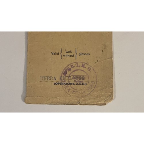 Motor Vehicle Operator's Permit UNRRA employee 1946 - Picture 5 of 8