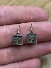 Kevin N' Anna Sterling Silver 925 Designer Signed Dangle Drop Earrings