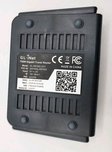 GL.iNet GL-AR750S-Ext (Slate) Gigabit Travel AC VPN Router, Wifi, Portable - Bild 4 von 4
