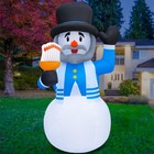 Hanukkah Inflatables 6ft Rabbi Snowman Yard Inflatable - 6ft Tall Hanukkah In...