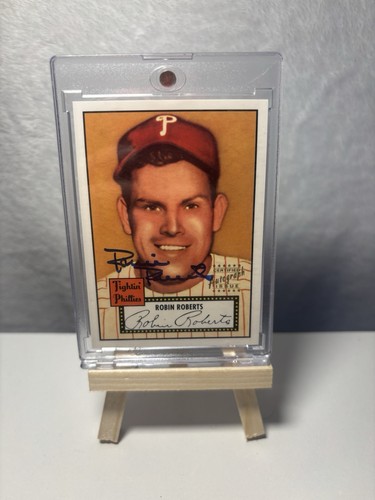 1997 Topps Robin Roberts Certified Autograph – Philadelphia Phillies HOF