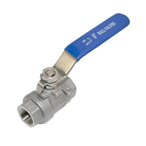 1/4"-2" 1/2" BSPT Threaded Full Port 2 piece Ball Valve Stainless Steel SS 304 - Picture 14 of 20