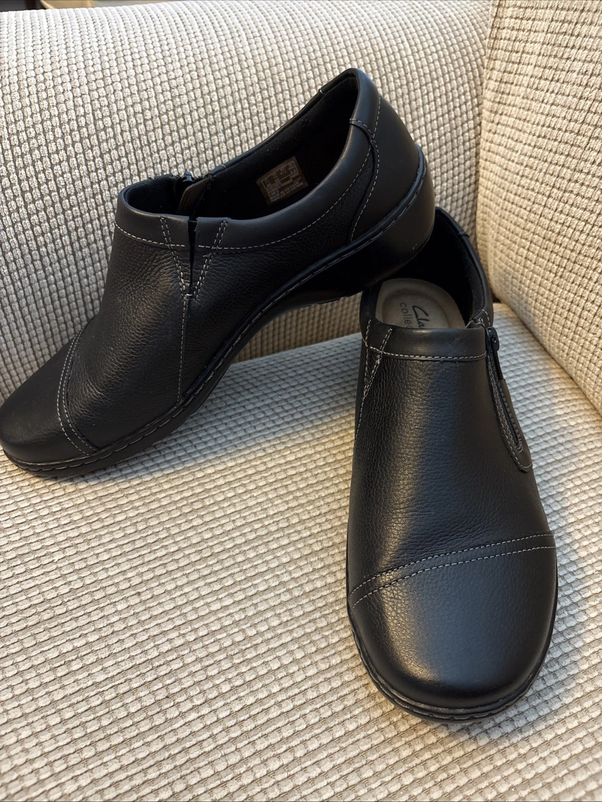 Mocassini Clarks Collection donna neri Cora piccoli taglia:10 scarpe XW usati in ottime condizioni