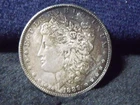 1889 Morgan Silver Dollar Coin UNCIRCULATED Original Dark Toning Ships Free