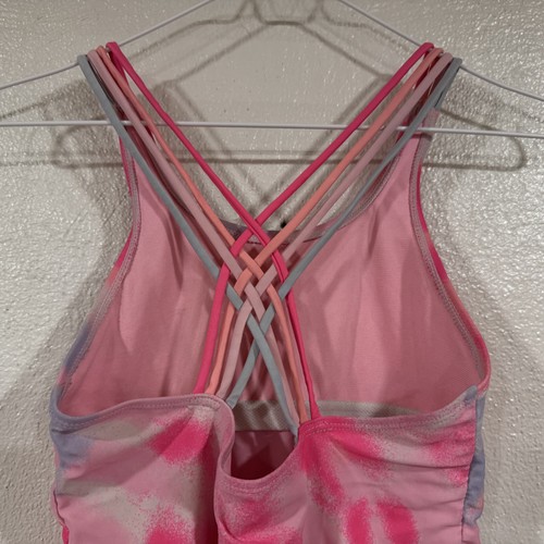 Justice Swimsuit Girls Large 12/14 One Piece Cali Vibes Bathing Suit Tie Dye - Picture 7 of 9