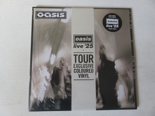 OASIS Heathen Chemistry LIVE '25 TOUR GREY MARBLE VINYL 2 x LP RKIDLP25P & PRINT - Picture 2 of 14