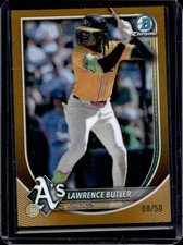 2025 Bowman Chrome Lawrence Butler Gold Refractor #8/50 Athletics
