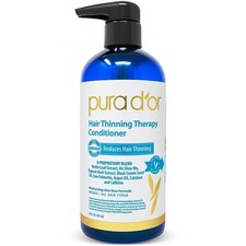 PURA D'OR Hair Thinning Therapy Biotin Conditioner, CLINICALLY TESTED Proven...