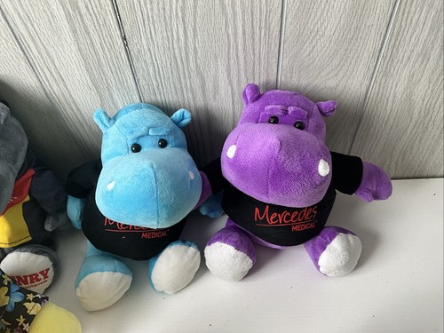 Mercedes Medical Henry the Histo-Potamus Set Of 7 Histology Ad Hippo Plush Lot - Picture 6 of 17