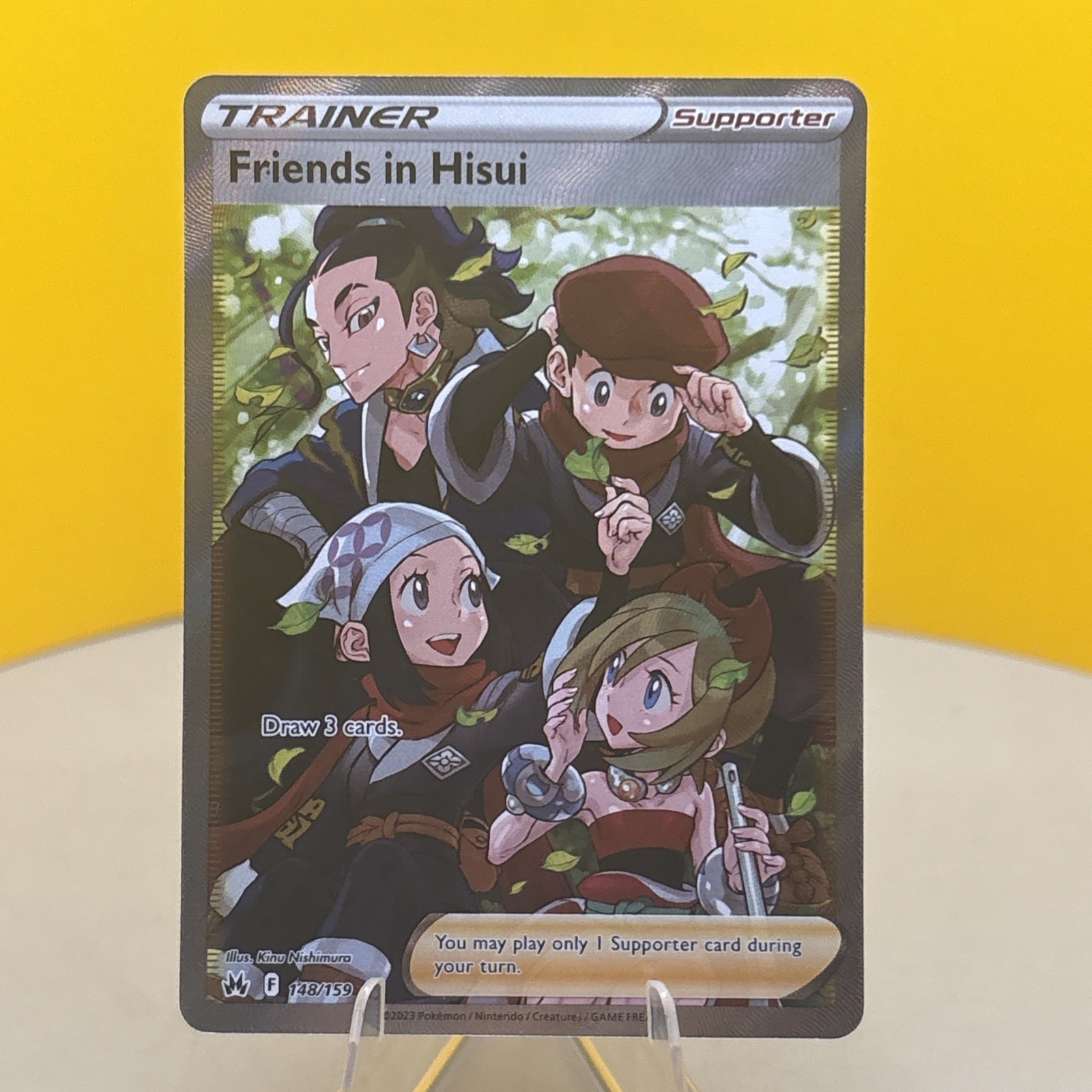 Friends in Hisui 148/159 Full Art - Crown Zenith - Pokemon TCG - SHIPS FAST