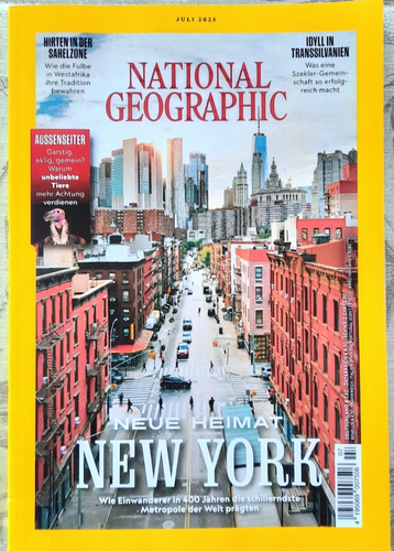 National Geographic, aktuelle Ausgabe 07/2025: "Neue Heimat New York" Neuwertig