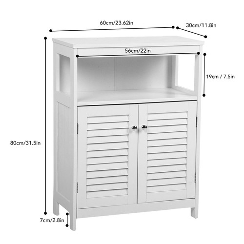 Vanity Cabinet Organizer Water Proof Wooden Freestanding Cabinet for Bathroom - Picture 8 of 8