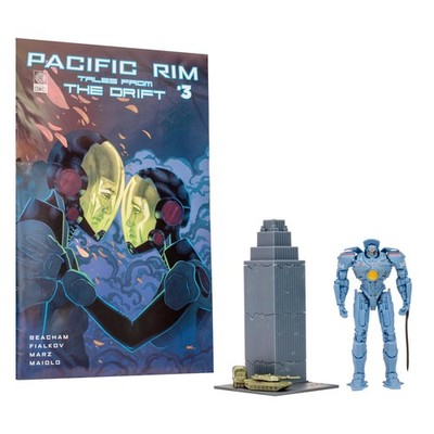 Pacific Rim Gipsy Danger (Jaeger) 4'' Scale Figure Playset with Comic