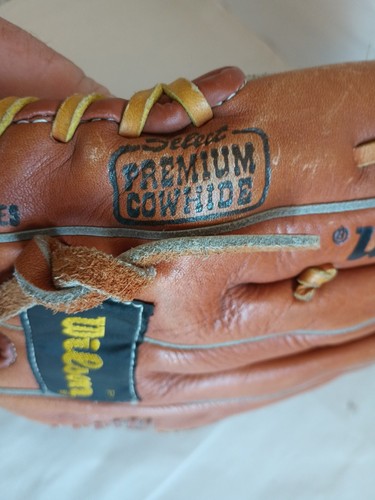 George Brett Signature Modell Wilson A2124 braun Leder Baseball Handschuh RHT 12" - Bild 12 von 12