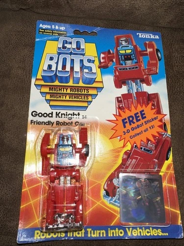 Good Knight Friendly Robot Car 3D Sticker Gobots 1984 Tonka Figure NEW SEALED