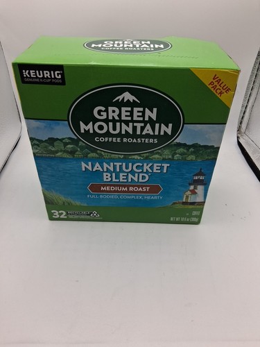 2x Green Mountain Nuntucket Blend Coffe K-Cup Pods Medium Roast 32ct. Ea. 64... - Bild 2 von 6