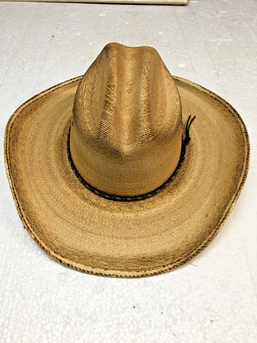 Jason Aldean Straw Cowboy Hat, Resistol 7 1/2 (approximate) Read. - Picture 1 of 10