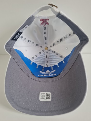 Adidas Originals Relaxed Baseball Hat Cap Adjustable Strapback Youths Off White - Picture 10 of 15