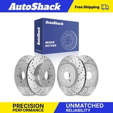 Front Rear Drilled Slotted Brake Rotors Set for Dodge Challenger Charger