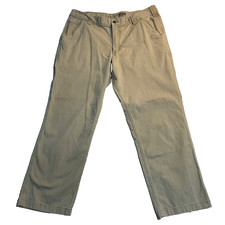 Carhartt Mens Relaxed Fit Khaki Work Pants 38x30 Durable Cotton With Pockets