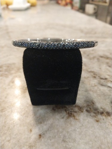 Bracciale Ceylon Zaffiro Blu/Rodo/Argento 925 8", TCW=4,90 CARATI - Foto 4 di 21