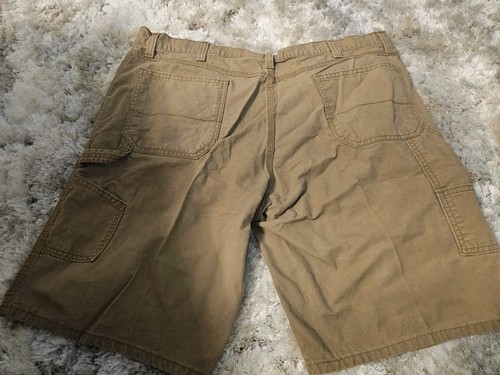 Faded Glory Herren 42 Zimmermann Arbeitsshorts braun 100% Baumwolle Utility Outdoor - Bild 2 von 10