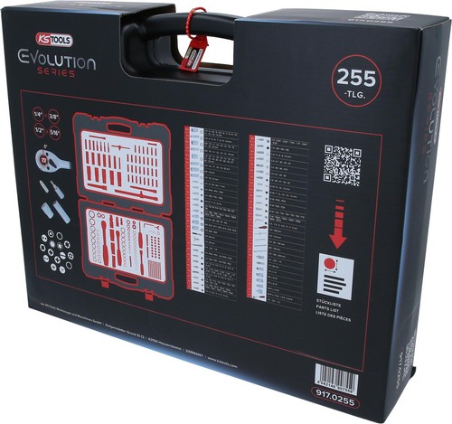 KS TOOLS 1/4"+3/8"+1/2" Steckschlüssel-Satz, 255-tlg - Bild 11 von 12