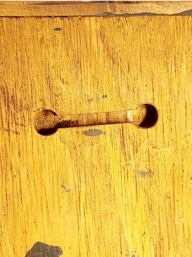 Vintage primitive Volkskunst Holz Backgammon Brett schabloniert Wandbehang Land 9,5" - Bild 13 von 18