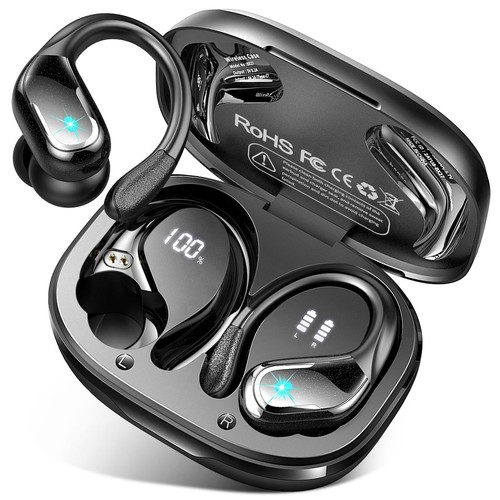 Wireless Earbud, 75Hrs Bluetooth 5.4 Headphones IP7 Waterproof for Sport, Run...