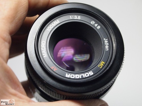 Macro Lens Portrait Tele Soligor 3.5/100 mm 1:2 / 1:1 Nikon AF Lens F-Mount - Picture 4 of 4