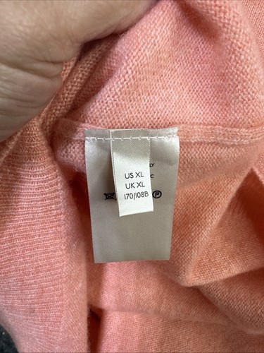 Anthropologie Pilcro 100% Cashmere Sweater Tangerine/ Orange Size XL - Picture 6 of 11