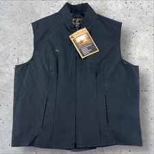 NWT Wyoming Traders Lined Canvas Vest Women’s 2XL Black Cowboy Ranch