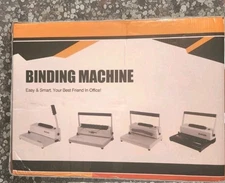 MAKEASY Coil Spiral Binding Machine - Manual Hole Punch 120 Plastic Coils Xmas