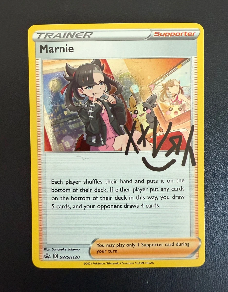 marnie pokemon rare card S4a 177/190 Holo 2020 MINT-Near MINT Japanese You may play only 1 Supporter card during your turn Everyone's yells of encouragement are