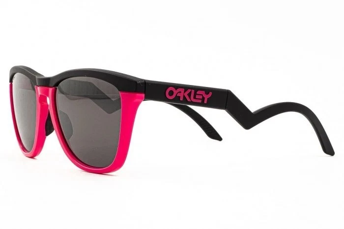 Gafas de sol Oakley OO9289-0455 piel de rana híbridas mate negro neón rosa Prizm negro Foto 3 de 4