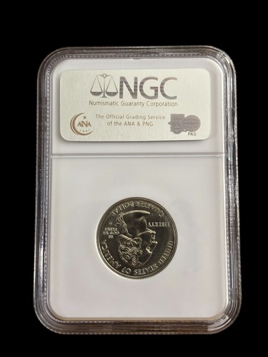 2004-D Wisconsin Statehood Quarter NGC graded MS-67 Extra Leaf High error coin - Picture 2 of 2