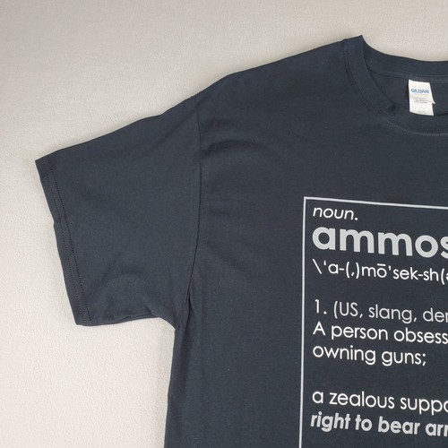 Ammosexual Gun Owner Shirt Mens XL Dark Black Right to Bear Arms Pew Pew Life - Picture 8 of 12