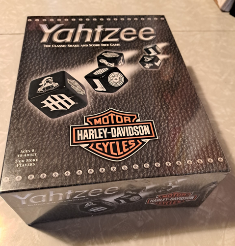 Harley Davidson Yahtzee Hasbro USAopoly 2003 Brand NEW SEALED - Picture 2 of 5