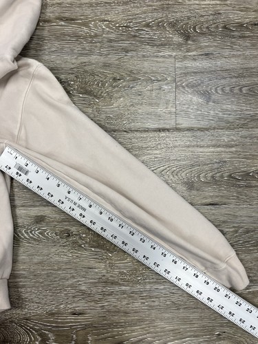 Lonely Ghost Sweatshirt Women’s L Beige Text Me When You Get Lonely - Picture 7 of 8