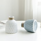 1pc Creative Ceramic Vase Decorative Vase Flower Arrangement Bottle (Blue) Vase