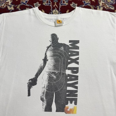 Vintage 2012 Max Payne 3 Rockstar Games Promo Video Game Tee T-shirts 2010s