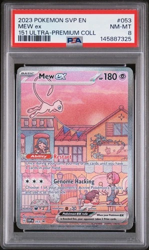 2023 POKEMON SVP PROMO 151 ULTRA-PREMIUM COLLECTION #053 MEW EX PSA 8