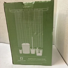 Clara Clark Bathroom Set -  Accessories Set, 20PC Bamboo Set