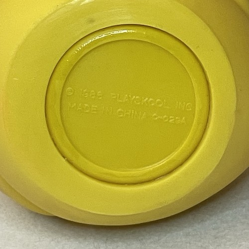 Vintage 1986 Playskool Rubber Duck Yellow Weighted Bottom - Bild 5 von 5