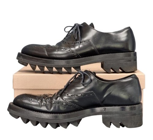 Prada Shark Sole Oxford Derby Shoes 33213639 - Picture 3 of 7