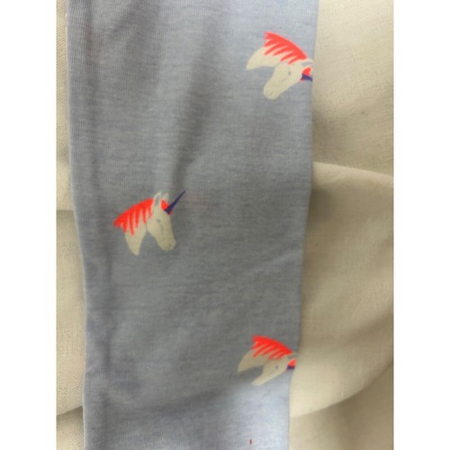Crewcuts JCrew Girls Blue Unicorn Pajama Size 6 GUC - Picture 6 of 13