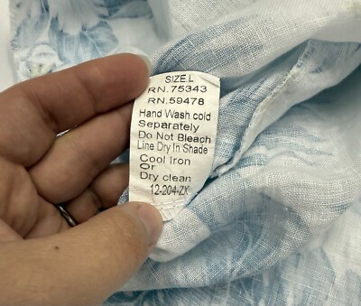 Lungo L'arno Dress Blue Linen Midi Floral Beach Tropical Side