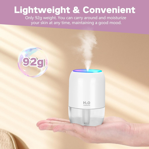 Mini Humidifiers for Bedroom, 200Ml Small Humidifiers for Home, Room Humidifiers - Picture 7 of 12